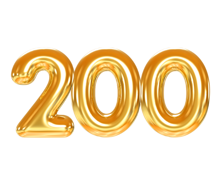  200 "